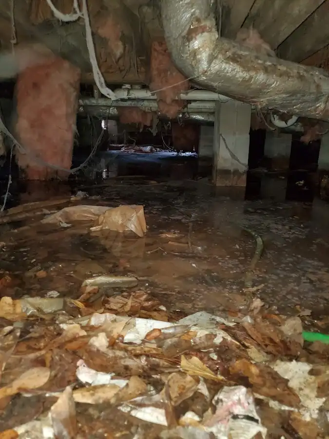 Crawl space flood assessment for Commercial Water Damage Restoration in Anthony